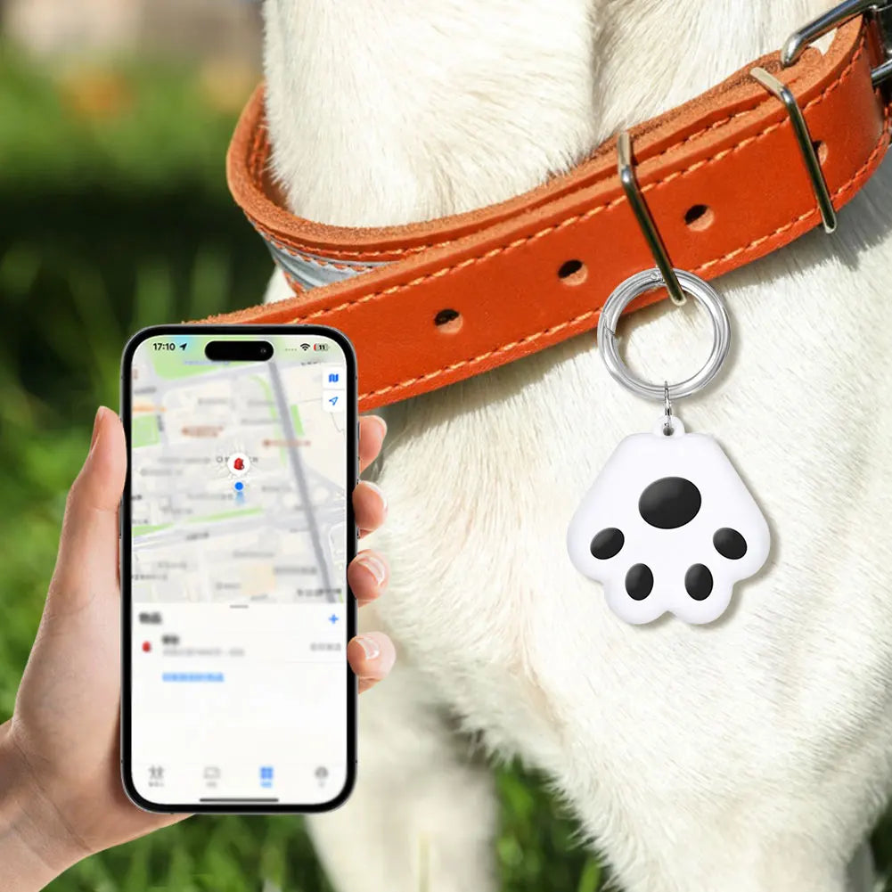 Mini GPS Tracker Pet Locator Mini Tracker for Cats/Dogs (Black 2pcs for Android)