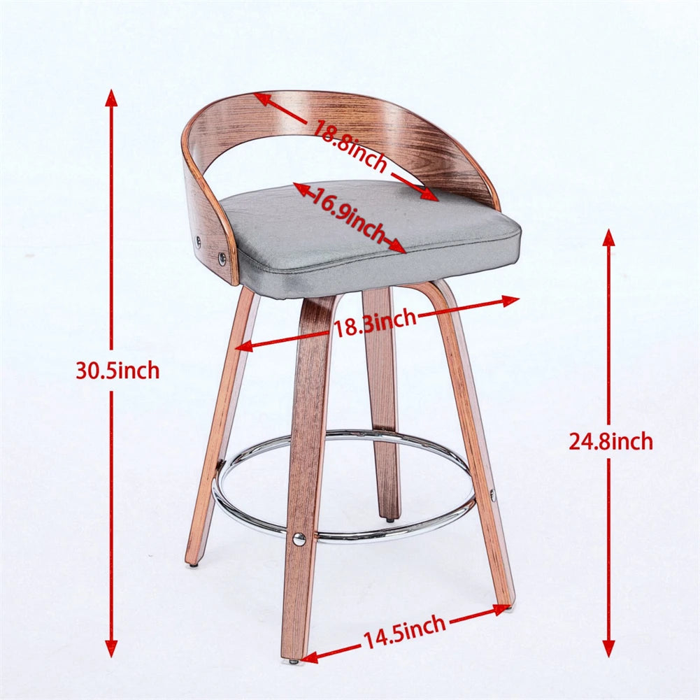 2 PCS Swivel Barstools