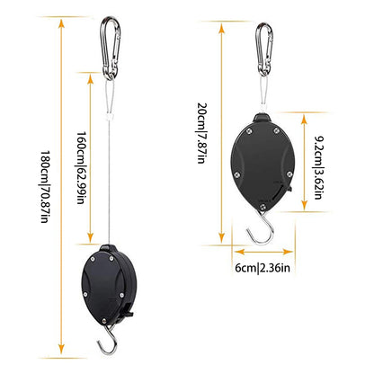 Plant Pulleys For Easy Reach Hanging Plants Adjustable Height  Stainless Steel