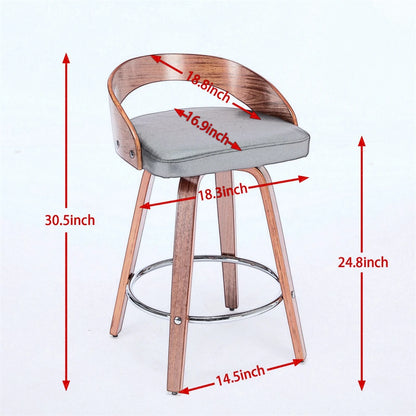 2 PCS Swivel Barstools