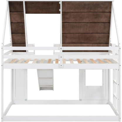 Twin Over Twin House Bunk Bed