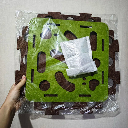 Cat Felt Box Puzzle Maze Toy With Bell