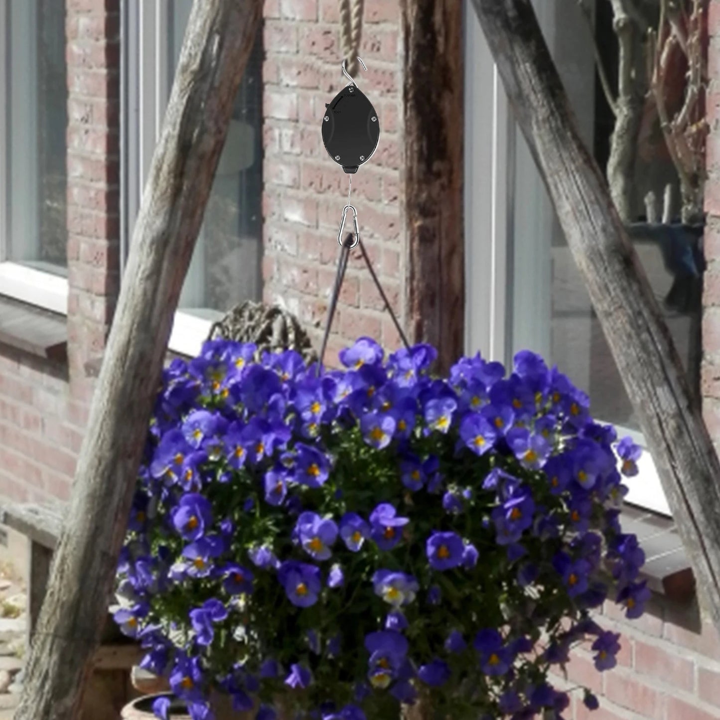 Plant Pulleys For Easy Reach Hanging Plants Adjustable Height  Stainless Steel