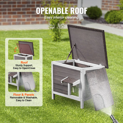 Outdoor Weatherproof Cat House,