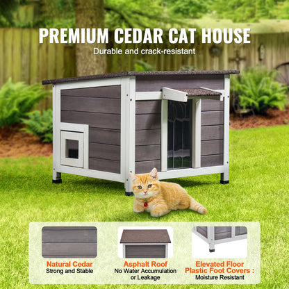 Outdoor Weatherproof Cat House,