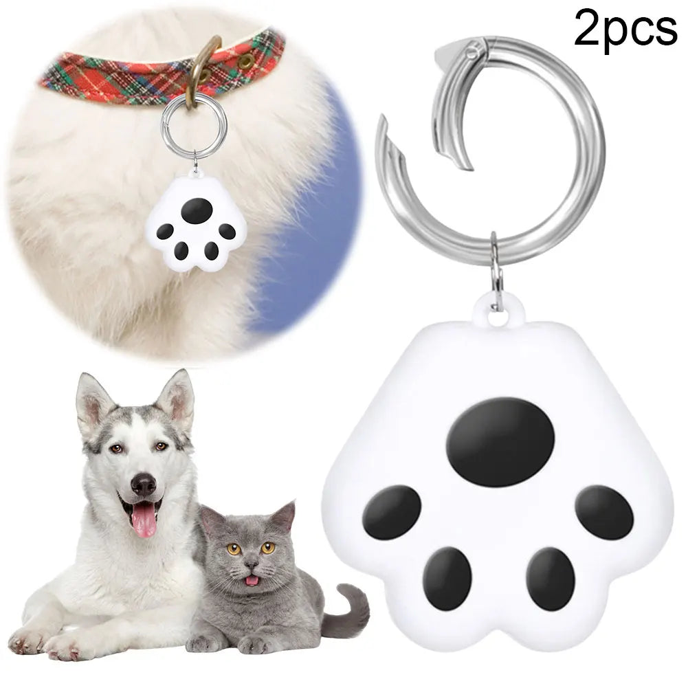 Mini GPS Tracker Pet Locator Mini Tracker for Cats/Dogs (Black 2pcs for Android)