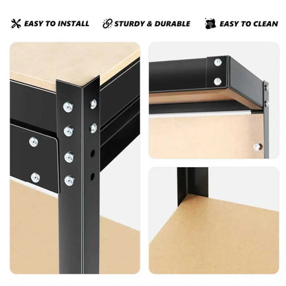 63'' Garage Workbench, 300 Lbs Load Capacity, Heavy Duty Work Bench, Workbench With Pegboard Drawer Backplate Metal