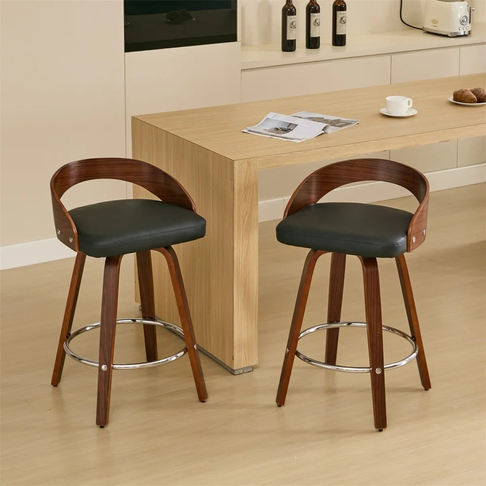 2 PCS Swivel Barstools
