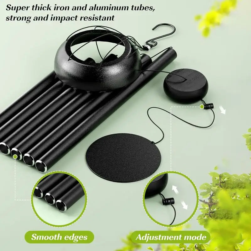 Large 36 inch Aluminum Outdoor Wind Chimes; Graceful Deep Tone; Create a Zen Atmosphere; Amazing Friend Gift