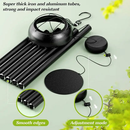 Large 36 inch Aluminum Outdoor Wind Chimes; Graceful Deep Tone; Create a Zen Atmosphere; Amazing Friend Gift